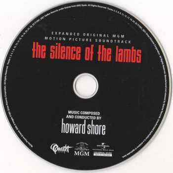 CD Howard Shore: The Silence Of The Lambs (Expanded Original MGM Motion Picture Soundtrack)