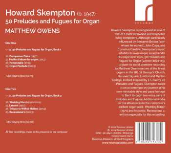 2CD Matthew Owens: Fifty Preludes And Fugues For Organ