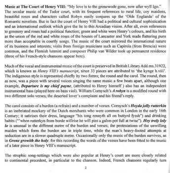 CD I Fagiolini: Tudor Music from Hampton Court Palace