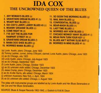 CD Ida Cox: The Uncrowned Queen Of The Blues