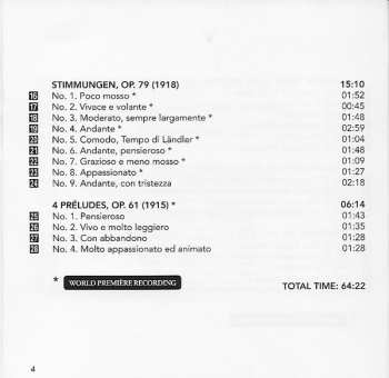 CD Ignaz Friedman:  Original Piano Compositions (Includes World Premiere Recordings)