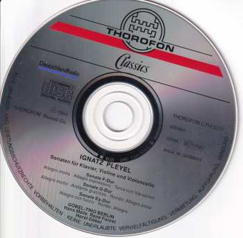 CD Ignaz Pleyel: Klaviertrios