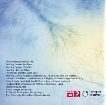 CD Igor Stravinsky: Chant Funèbre (World Premiere Recording) / Le Sacre Du Printemps