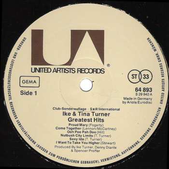 LP Ike & Tina Turner: Greatest Hits