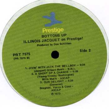 LP Illinois Jacquet: Bottoms Up - Illinois Jacquet On Prestige!