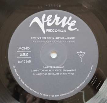LP Illinois Jacquet: Swing's The Thing