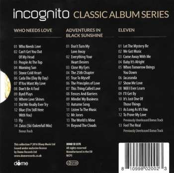 3CD/Zestaw pudełkowy Incognito: Classic Album Series (With Bonus Tracks)