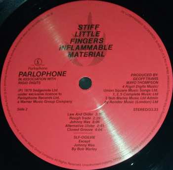 LP Stiff Little Fingers: Inflammable Material