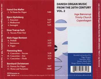 CD Inge Bønnerup: Danish Organ Music From The 20th Century Vol. 2