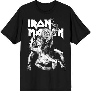 Merch Iron Maiden: Iron Maiden Unisex T-shirt: No Prayer Claw Crop (black) (small) S