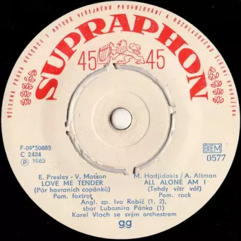 Love Me Tender / All Alone Am I // Una Lacrima Sul Viso / Uno Per Tutte