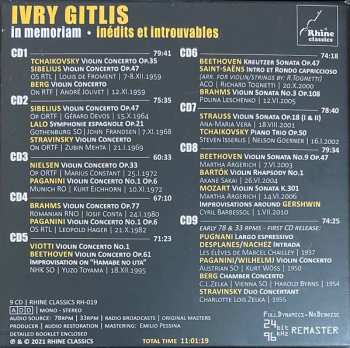9CD/Zestaw pudełkowy Ivry Gitlis: In Memoriam / Inédits Et Introuvables