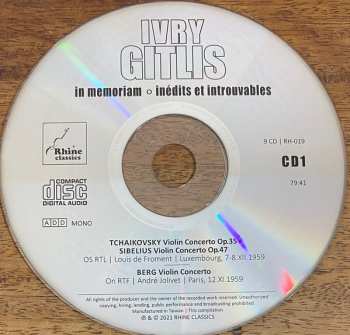 9CD/Zestaw pudełkowy Ivry Gitlis: In Memoriam / Inédits Et Introuvables