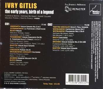 2CD Ivry Gitlis: The Early Years, Birth Of A Legend