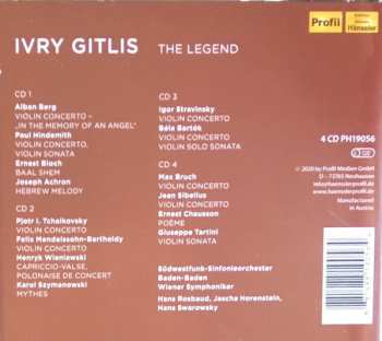 4CD/Zestaw pudełkowy Ivry Gitlis: The Legend