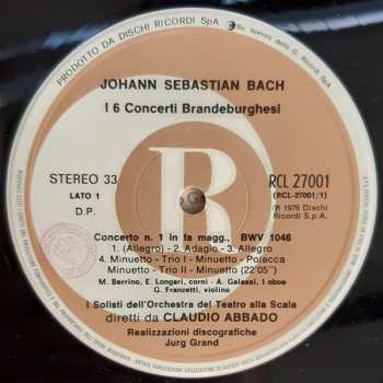 2LP/Zestaw pudełkowy Johann Sebastian Bach: I 6 Concerti Brandeburghesi