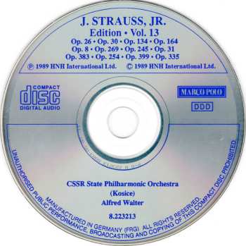 CD Johann Strauss Jr.: J. Strauss, Jr.:  Edition • Vol. 13