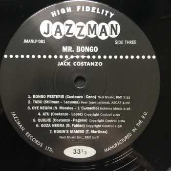 2LP Jack Costanzo: Mr. Bongo