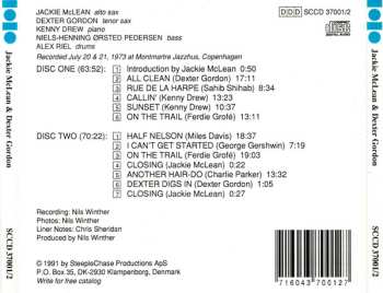 2CD Dexter Gordon: Montmartre Summit 1973