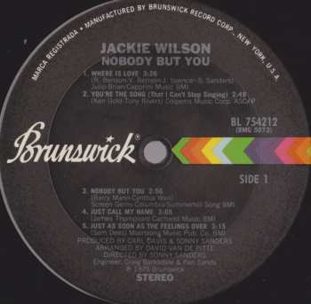 LP Jackie Wilson: Nobody But You