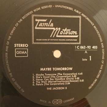 LP The Jackson 5: Maybe Tomorrow