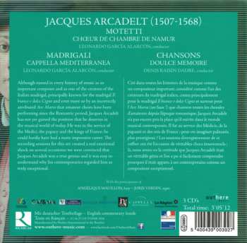 3CD/Zestaw pudełkowy Cappella Mediterranea: Motetti - Madrigali - Chansons