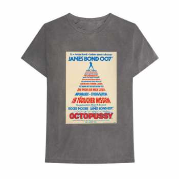 Merch James Bond 007: Koszulka Octopussy German Plakat 