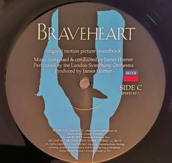 2LP The London Symphony Orchestra: Braveheart (Original Motion Picture Soundtrack)