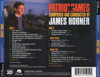 2CD James Horner: Patriot Games (Music From The Motion Picture)