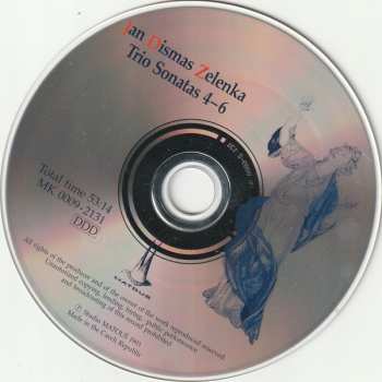 CD Jan Dismas Zelenka: Trio Sonatas 4-6