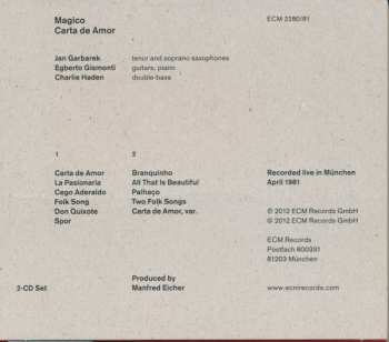 2CD Charlie Haden: Carta De Amor