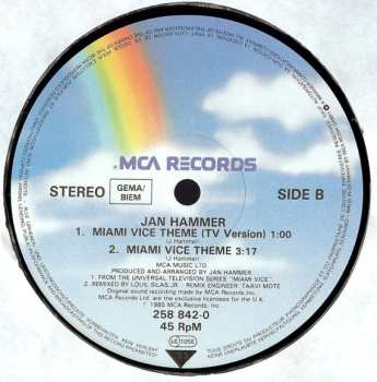 LP Jan Hammer: Miami Vice Theme