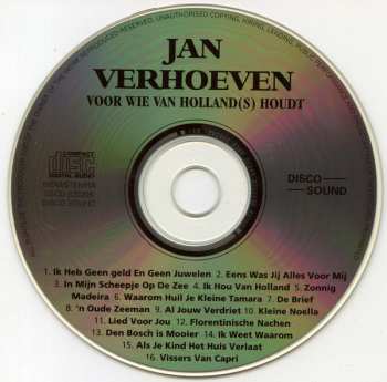 CD Jan Verhoeven: Voor Wie van Holland(s) Houdt