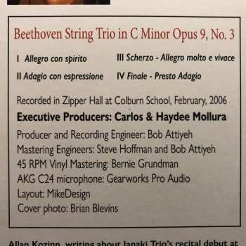 LP Janaki String Trio: Young Beethoven 