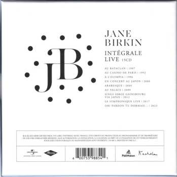 15CD/Zestaw pudełkowy Jane Birkin: Intégrale Live