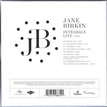 15CD/Zestaw pudełkowy Jane Birkin: Intégrale Live