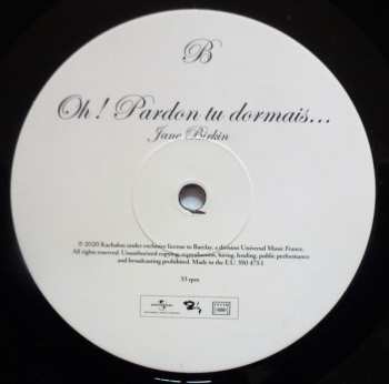 LP Jane Birkin: Oh ! Pardon Tu Dormais...