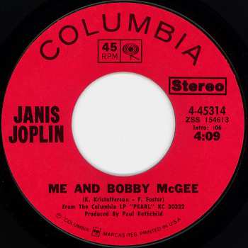 Album Janis Joplin: Me And Bobby McGee
