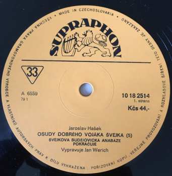 LP Jaroslav Hašek: Osudy Dobrého Vojáka Švejka 5
