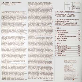LP J.B. Lenoir: Alabama Blues LTD