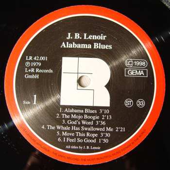 LP J.B. Lenoir: Alabama Blues LTD