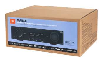 Technologia audio JBL MA510 - Av Zesilovač 5.2, 75 W, 8k, Wi-fi, Bluetooth, Dolby Vision - Černý