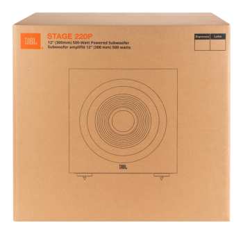 Technologia audio JBL Stage 220P - Aktivní Subwoofer, 12", 250 W Rms - Bílá