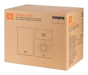Technologia audio JBL Stage 240B - 2-pásmové Regálové Reprosoustavy, 75 W Rms, 4,5" - bílá