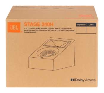 Technologia audio JBL Stage 240H - 2-pásmové Dolby Atmos Modulové Reprosoustavy, 4,5" - Bílá
