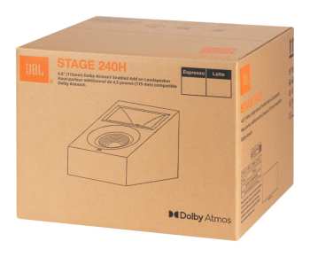 Technologia audio JBL Stage 240H - 2-pásmové Dolby Atmos Modulové Reprosoustavy, 4,5" - Bílá