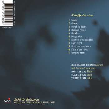 CD Vincent Segal: L'Étoffe Des Rêves