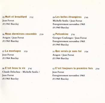 CD Jean Ferrat: Ma France