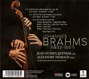 CD Johannes Brahms: Cello Sonatas • Hungarian Dances DIGI
