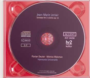 CD Florian Deuter: Sonatas For 2 Violins Op.12